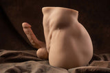 Realistic TPE Penis Lifelike Pussy Ass Toy For Famale