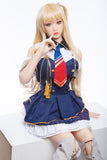 Japanese Anime Blonde Hair Sex Doll Emily 148cm / 4.9ft